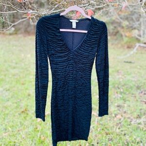 H&M Little Black Ruched Dress